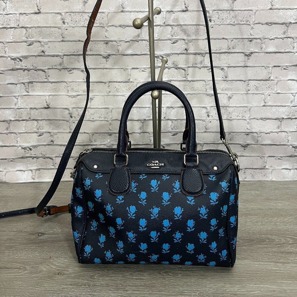 Coach Mini Bennett Crossbody Satchel Badlands Floral Print  F38160